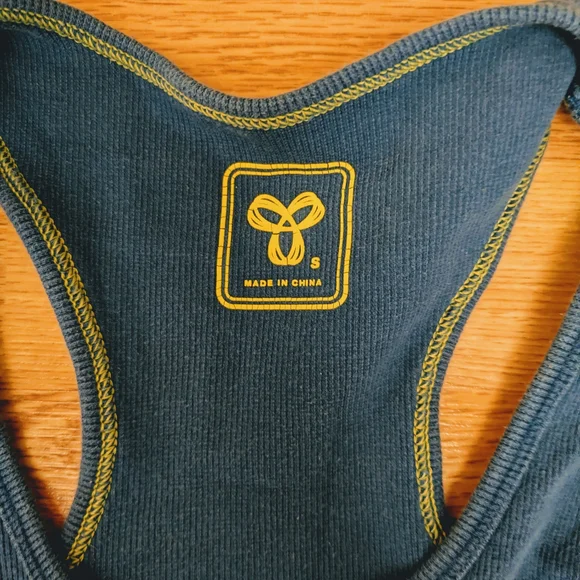 TNA Blue Racerback Tank Top - Picture 4 of 6